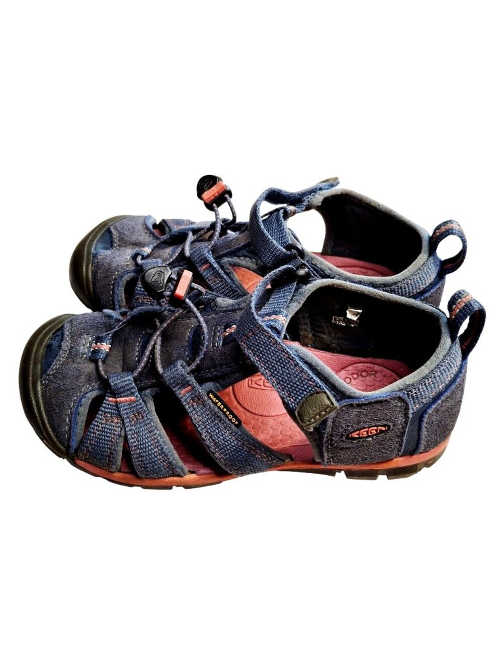KEEN Kids Newport H2 Waterproof Sandals Navy/Pink Size 1 US